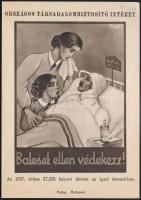 1937 Baleset ellen védekezz! Országos Társadalombiztosító Intézet reklámlap