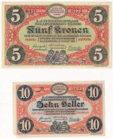 Zalaegerszeg / Hadifogolytábor 1916. augusztus 15. 10f arab sorozat- és sorszámmal + 5K arab sorozat...