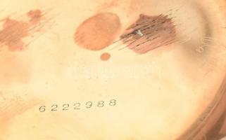 Elgin aranyozott fém tokos zsebóra. Működő, jó állapotbanm szép számlappal d: 50 mm