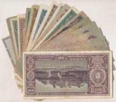 19db vegyes pengő bankjegy T:III,III-