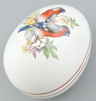 Soós kerámia tojás, Kézzel festett, jelzett, hibátlan. 15x11 cm