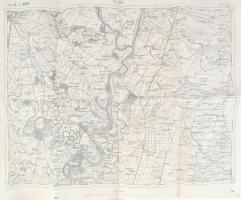 1912 Polgár és környékének katonai térképe, kiadja: K. u. k. Militärgeographisches Institut, 44×54 cm
