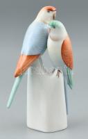 Hollóházi porcelán madarak. Kézzel festett, jelzett, hibátlan 17 cm