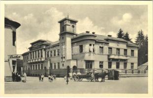 Szolyva, Svalava, Svaljava, Szvaljava, Svaliava; Községháza, Bata üzlet / town hall, shop