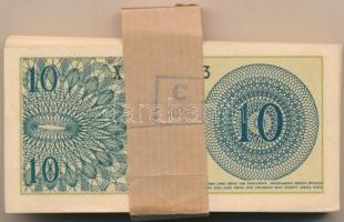 Indonézia 1964. 10s (100x) sérült kötegelővel, több megszakítással sorszámkövetők T:I,I-
Indonesia ...