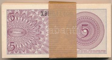 Indonézia 1964. 5s (100x) kötegelővel, sorszámkövetők T:I,I-
Indonesia 1964. 5 Sen (100x) with wrap...