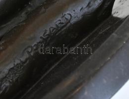 Ponsart, Paul (1882-1915, francia szobrász) - "Női akt" öntött, patinázott bronzfigura, pá...