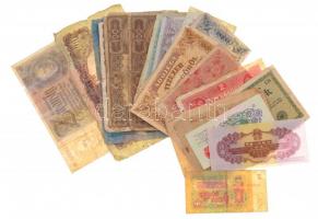 Vegyes 21db-os magyar és külföldi bankjegy tétel T:III-IV