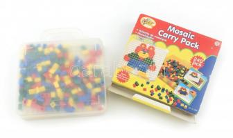 Mosaik Carry Pack mozaik gyerekjáték, eredeti koffer csomagolásban, hiánytalanságra nem ellenőrzött