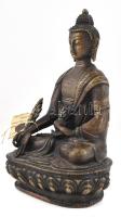 Tanító Buddha (jnana mudra). Patinázott öntött bronz. XX. század közepe. m: 21 cm
A jnana szanszkri...