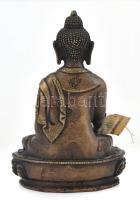 Tanító Buddha (jnana mudra). Patinázott öntött bronz. XX. század közepe. m: 21 cm
A jnana szanszkri...