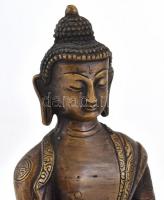 Tanító Buddha (jnana mudra). Patinázott öntött bronz. XX. század közepe. m: 21 cm
A jnana szanszkri...