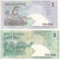 Katar 2003. 5R + 2008. 1R T:II-III Qatar 2003. 5 Riyals + 2008. 1 Riyal C:XF-F