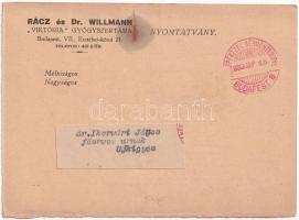 Novicarbon reklámja. Rácz és Dr. Willmann "Viktória" Gyógyszertára. Budapest VII. Erzsébet...