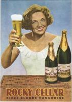 Rocky Cellar Biere Blonde Hongroise. magyar sörreklám / Hungarian beer advertisement