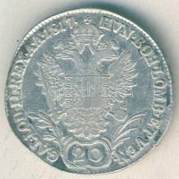 Ausztria 1817A 20Kr Ag I.Ferenc T:2-/3 kis ph