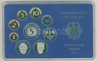 NSZK 1989G 1Pf-5M 9klf db, benne 2klf 2M, szettben T:PP