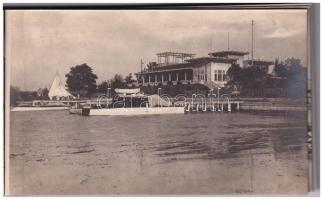 Balatonfüred és Balatonföldvár - összeragasztott képeslapfüzet 28 képeslappal és fotóval / glued pos...