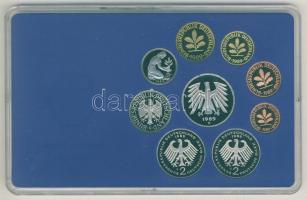 NSZK 1989G 1Pf-5M 9klf db, benne 2klf 2M, szettben T:PP