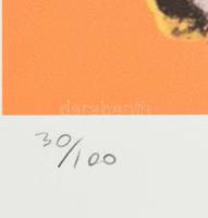 Andy Warhol (1928-1987): Négyszögletes Marylin Monroe Litográfia, papír. Sorszámozott 39/100 jelzett...