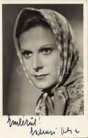 Eszenyi Olga színésznő aláírása dedikált fotólapon