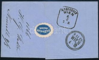 5kr on domestic cover with company label, "NEUSOHL" - "WIEN", nice and spectacul...