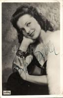 Bordy Bella színésznő aláírása fotólapon