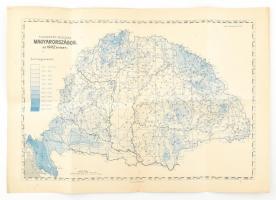 A csapadék eloszlása Magyarországon az 1902 évben. Bp., Kellner és Mohrlüder, szélein kis szakadásokkal, 50x35 cm