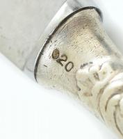 Ezüst (Ag) egyszemélyes evőeszközkészlet. Jelzett. nettó: 118g és bruttó: 69cm, h: 15 és 21 cm közöt...