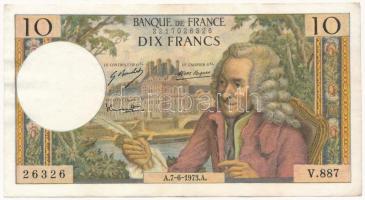 Franciaország 1973. 10Fr T:III szép papír France 1973. 10 Francs C:F fine paper Krause P#147