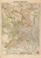 cca 1930-1940 5 db Budai hegyek térképe, terv.: Dr. Vigyázó János, 1 : 50.000, Bp., M. Kir. Állami T...