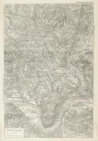 cca 1920 3 db Börzsönyi hegység térképe, 1 : 75.000, Bp., Turistaság és Alpinizmus, 41,5x29,5 cm + 4...