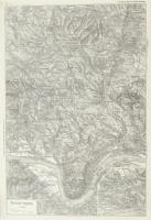 cca 1920 3 db Börzsönyi hegység térképe, 1 : 75.000, Bp., Turistaság és Alpinizmus, 41,5x29,5 cm + 4...