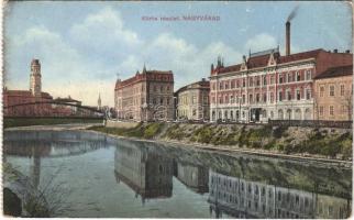 Nagyvárad, Oradea; Körös részlet, híd. Bettelheim Miksa és Társa / Cris riverside, bridge
