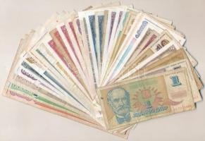 Jugoszlávia 1955-1994. 32db-os bankjegytétel T:vegyes Yugoslavia 1955-1994. 32pcs banknote lot C:mixed
