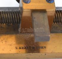 Réz precíziós mérőeszköz, eredeti dobozában. cca.1900, h: 10 cm