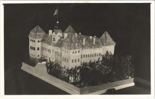 Rohonc, Rechnitz; Schloss / Batthyány kastély ehető makettje a kastély egyik szakácsa által készítve / edible model of the castle, made by one of the castle's cook