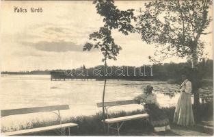 Palics-fürdő, Palic; Fürdő, Cornélia pihenő. Erdélyi cs. és kir. udvari fényképész műterméből / spa, bath, promenade (EK)