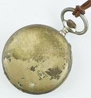 Nagy méretű vasutas Góliát Doxa óra fém tokkal, kissé korrodált. Működő, jó állapotban / Railway wor...