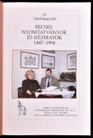 Az antikvár könyvaukció I-X. regisztere. Összeáll.: Borda Lajosné, Kundi Erzsébet. Bp., 1977, ÁKV An...
