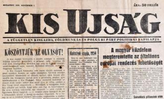 1947-2006 Vegyes újság tétel: Népszava, Kossuth Népe, Országgyűlési tudósítások, Kis Ujság, stb., ös...