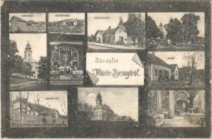 1917 Máriabesnyő (Gödöllő), Vasútállomás, Cserna villa, Hegedűs villa, Hétház, Eberling villa, Kegytemplom, főoltár, búcsújáróhely (EK)