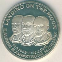 USA 1969. "Holdraszállás" Ag emlékérem 49,55g T:exPP