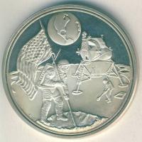 USA 1969. "Holdraszállás" Ag emlékérem 49,55g T:exPP