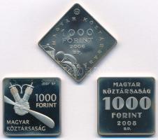 2006. 1000Ft Cu-Ni "Ford T-Modell" + 2007. 1000Ft Cu-Ni "Adorján János - Libelle"...