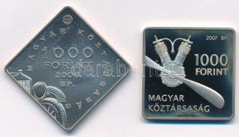 2006. 1000Ft Cu-Ni "Ford T-Modell" + 2007. 1000Ft Cu-Ni "Adorján János - Libelle"...
