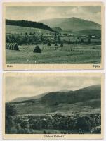 Volóc, Volovec, Volovets; - 2 db régi város képeslap / 2 pre-1945 town-view postcards