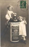 1907 Andreas Saxlehner, Hunyadi János Budai keserűvíz reklámlapja / Hungarian mineral water advertisement. TCV card