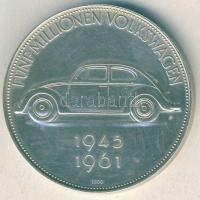 NSZK 1961. "Volkswagen" Ag emlékérem 24,8g T:BU