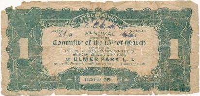 Amerikai Egyesült Államok / New York 1903. A N.Y. (New York-i) Magyar Egyletekből alakult Márczius 1...